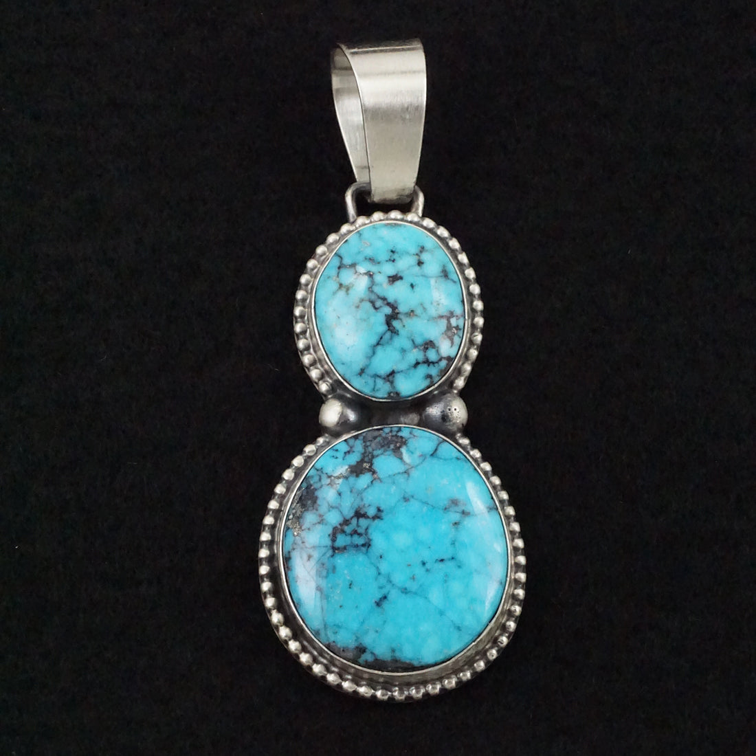 Bobby Johnson Turquoise & Sterling Silver Pendant