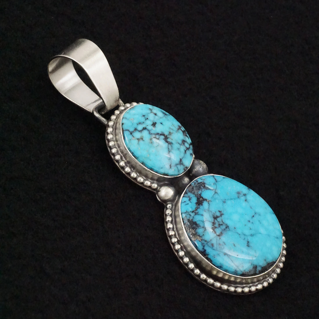 Bobby Johnson Turquoise & Sterling Silver Pendant