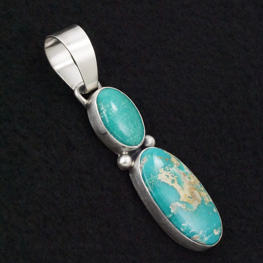 Bobby Johnson Turquoise & Sterling Silver Pendant