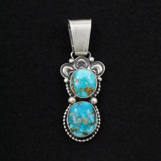 Paul Livingston Turquoise & Sterling Silver Pendant