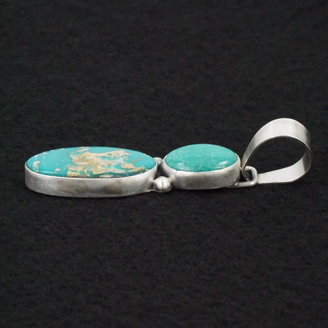 Bobby Johnson Turquoise & Sterling Silver Pendant