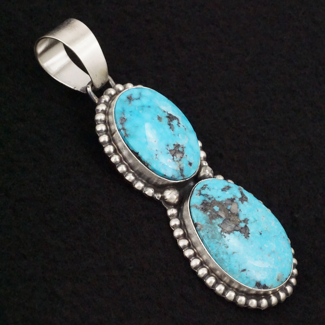 Bobby Johnson Turquoise & Sterling Silver Pendant