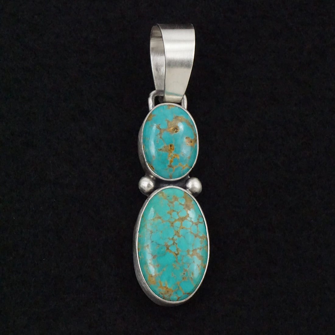 Bobby Johnson Turquoise & Sterling Silver Pendant