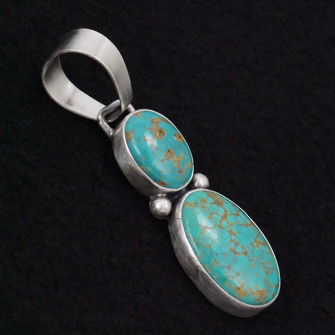 Bobby Johnson Turquoise & Sterling Silver Pendant