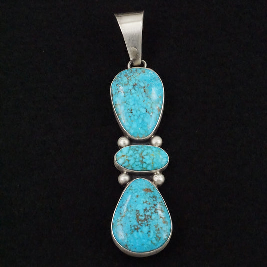 Bobby Johnson Turquoise & Sterling Silver Pendant