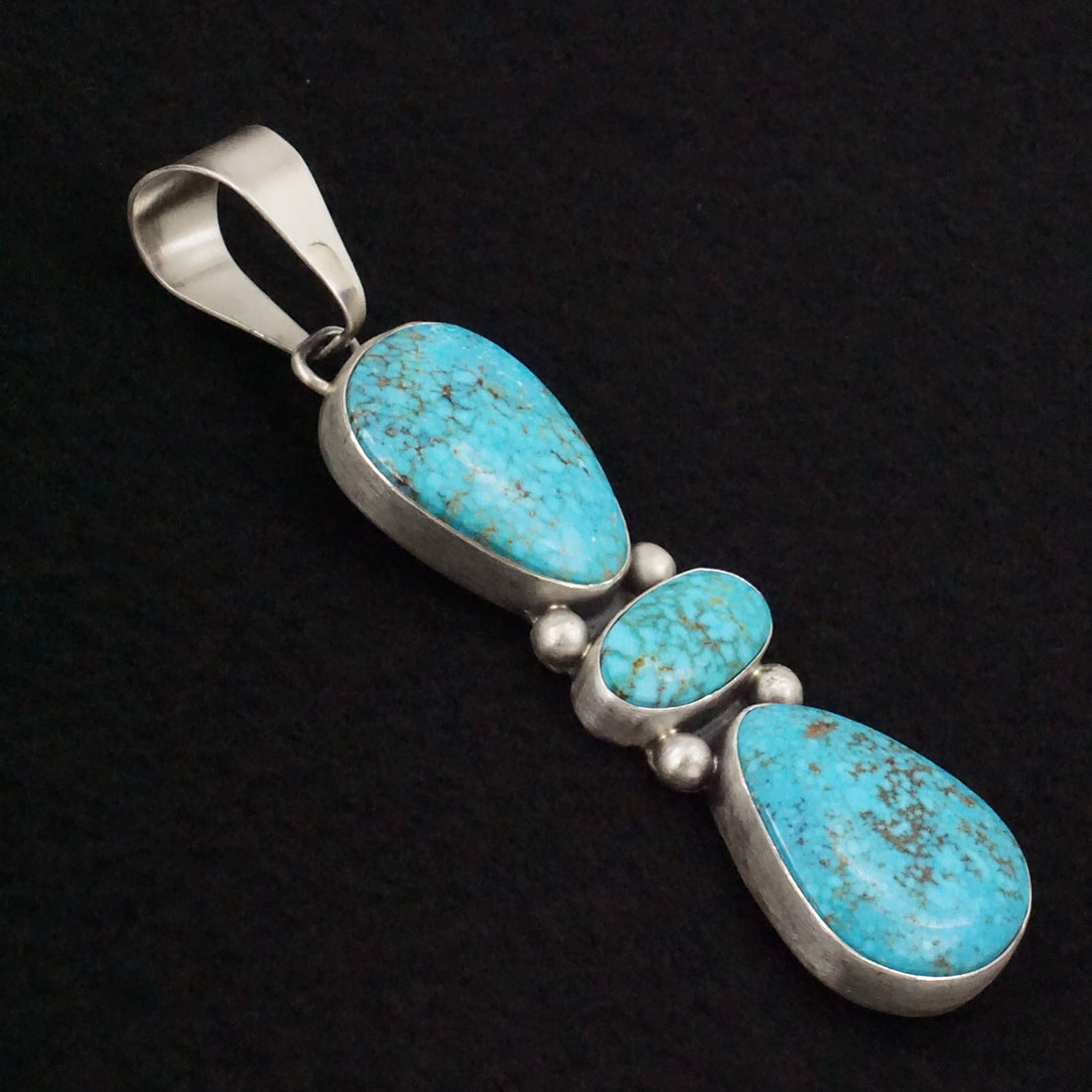 Bobby Johnson Turquoise & Sterling Silver Pendant