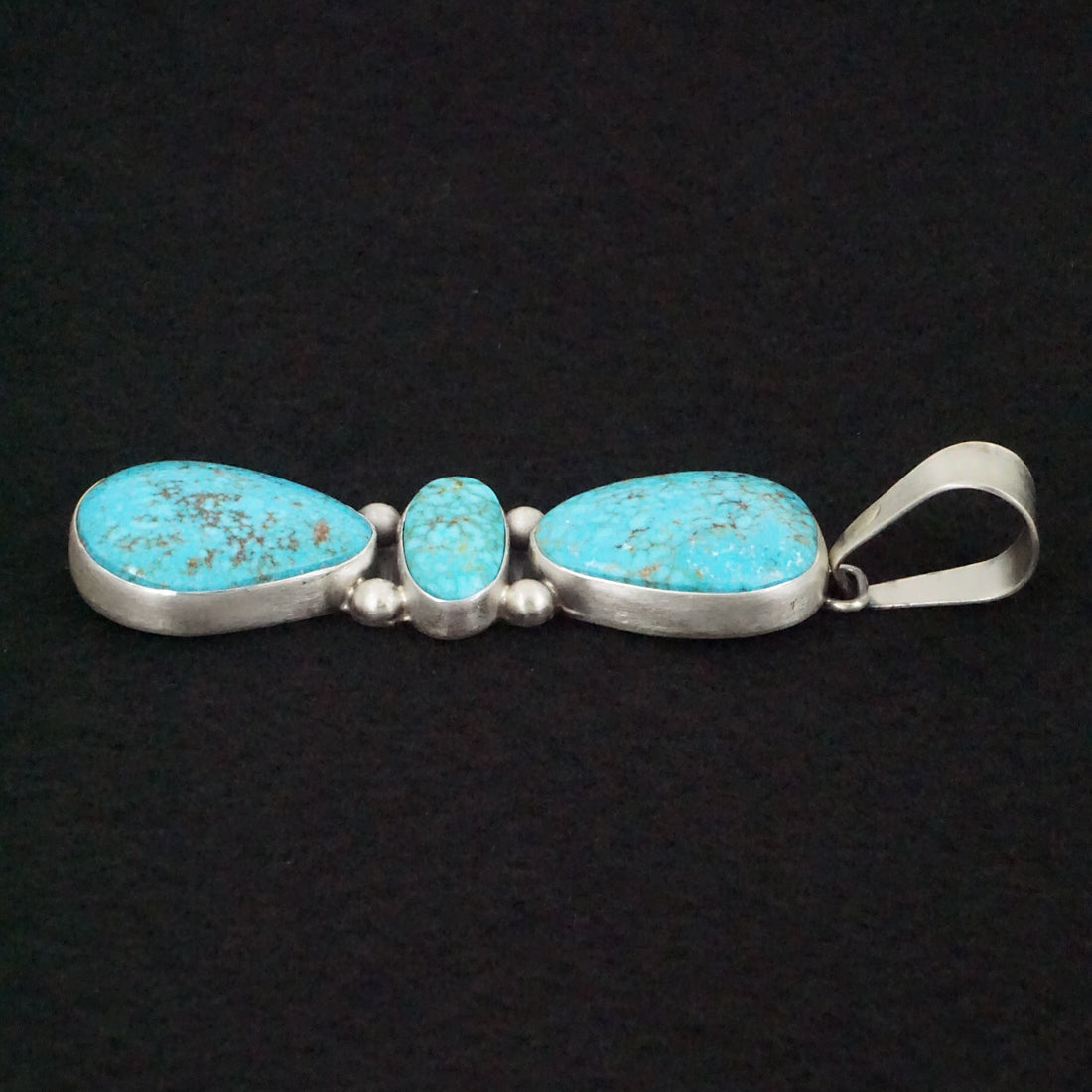 Bobby Johnson Turquoise & Sterling Silver Pendant