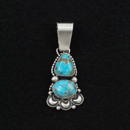 Paul Livingston Turquoise & Sterling Silver Pendant