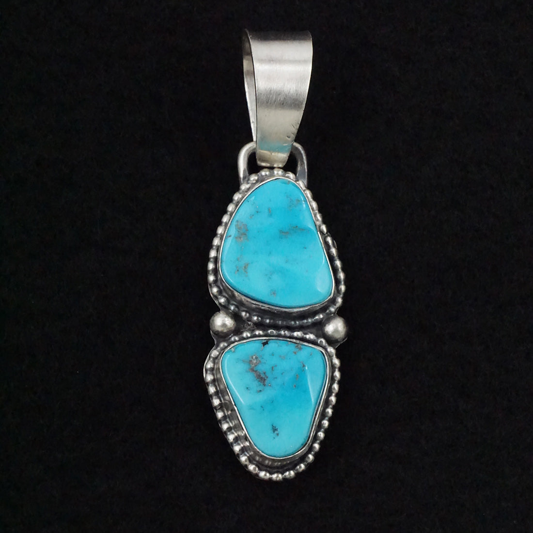 Bobby Johnson Turquoise & Sterling Silver Pendant