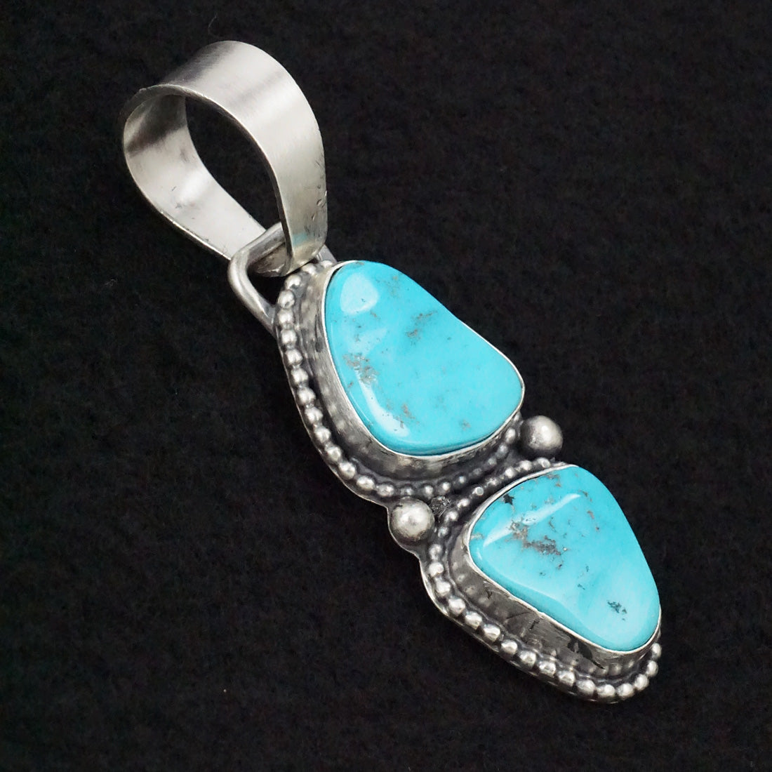 Bobby Johnson Turquoise & Sterling Silver Pendant