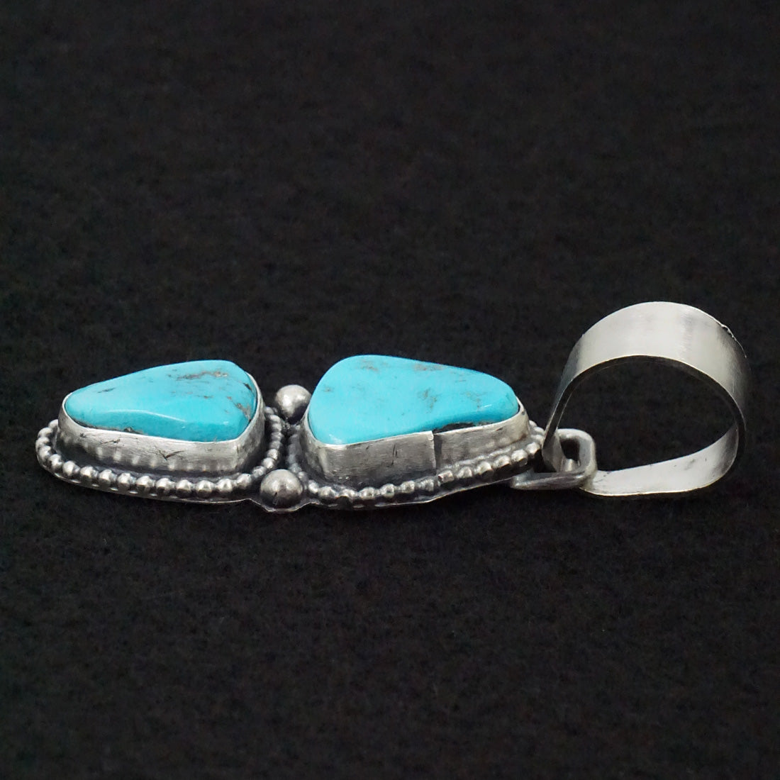 Bobby Johnson Turquoise & Sterling Silver Pendant