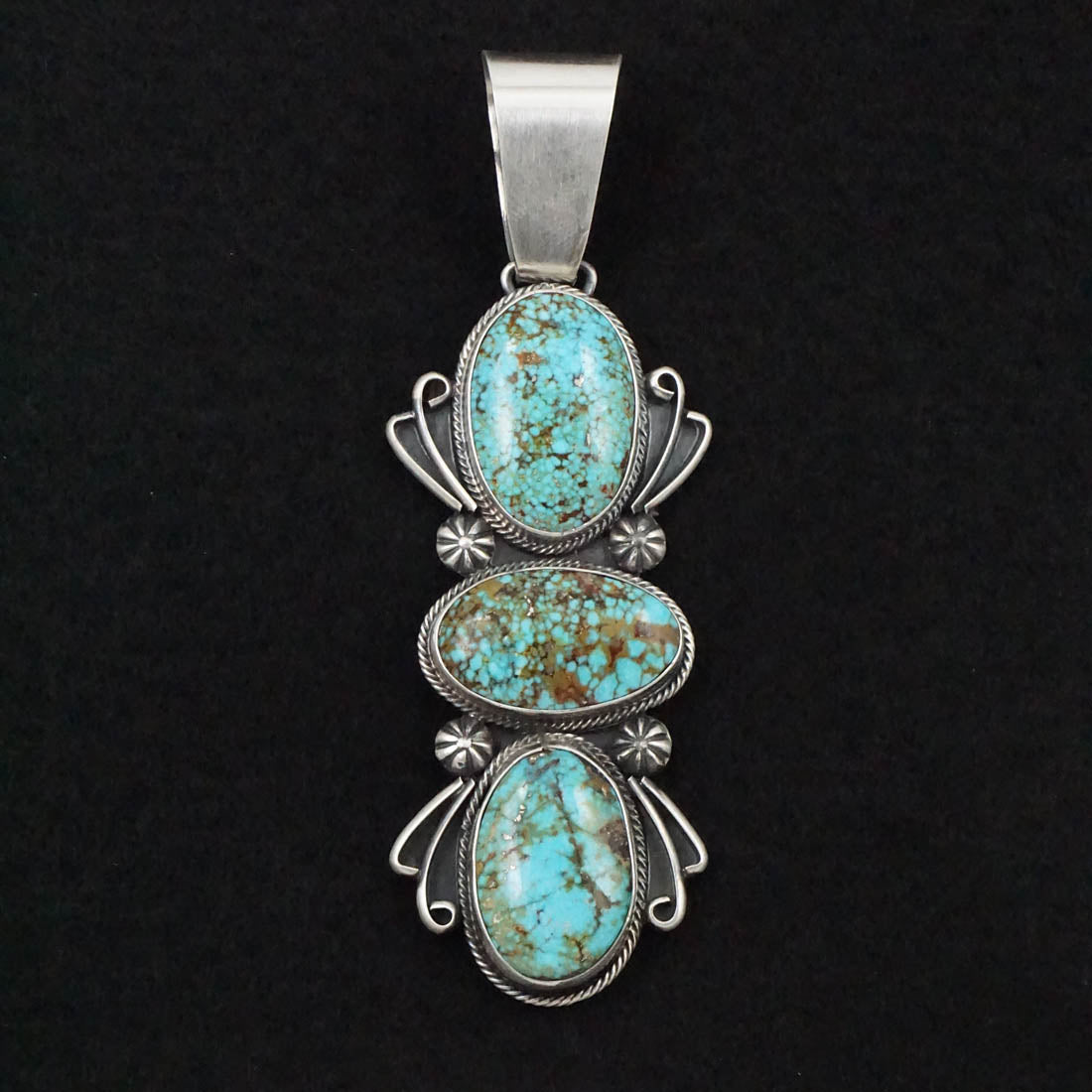 Paul Livingston Turquoise & Sterling Silver Pendant