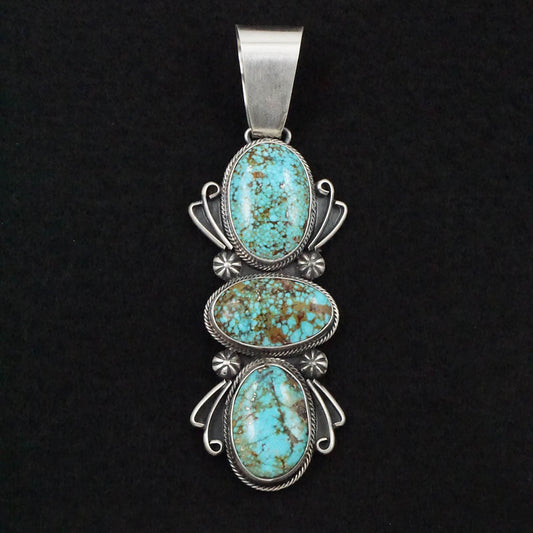 Paul Livingston Turquoise & Sterling Silver Pendant