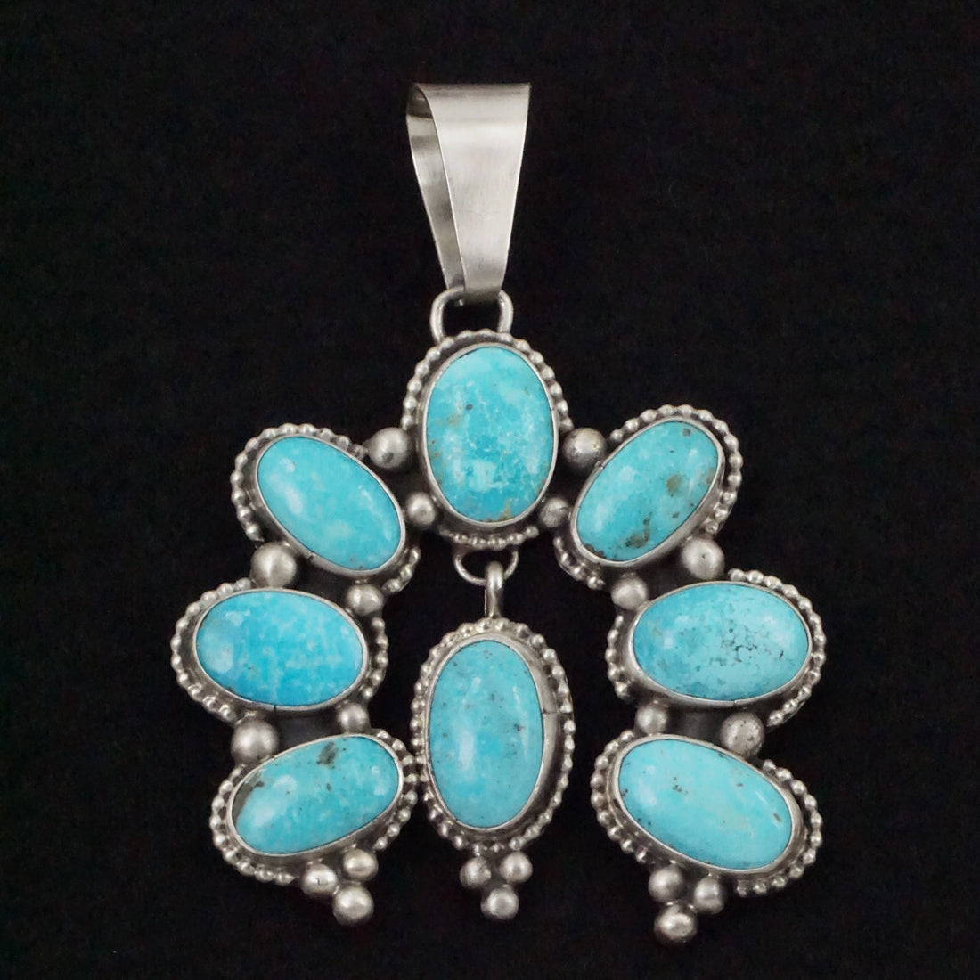 Travis Jim Turquoise & Sterling Silver Pendant