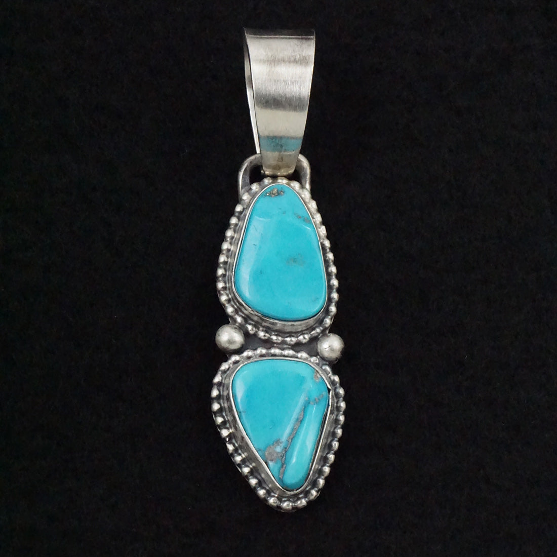 Bobby Johnson Turquoise & Sterling Silver Pendant