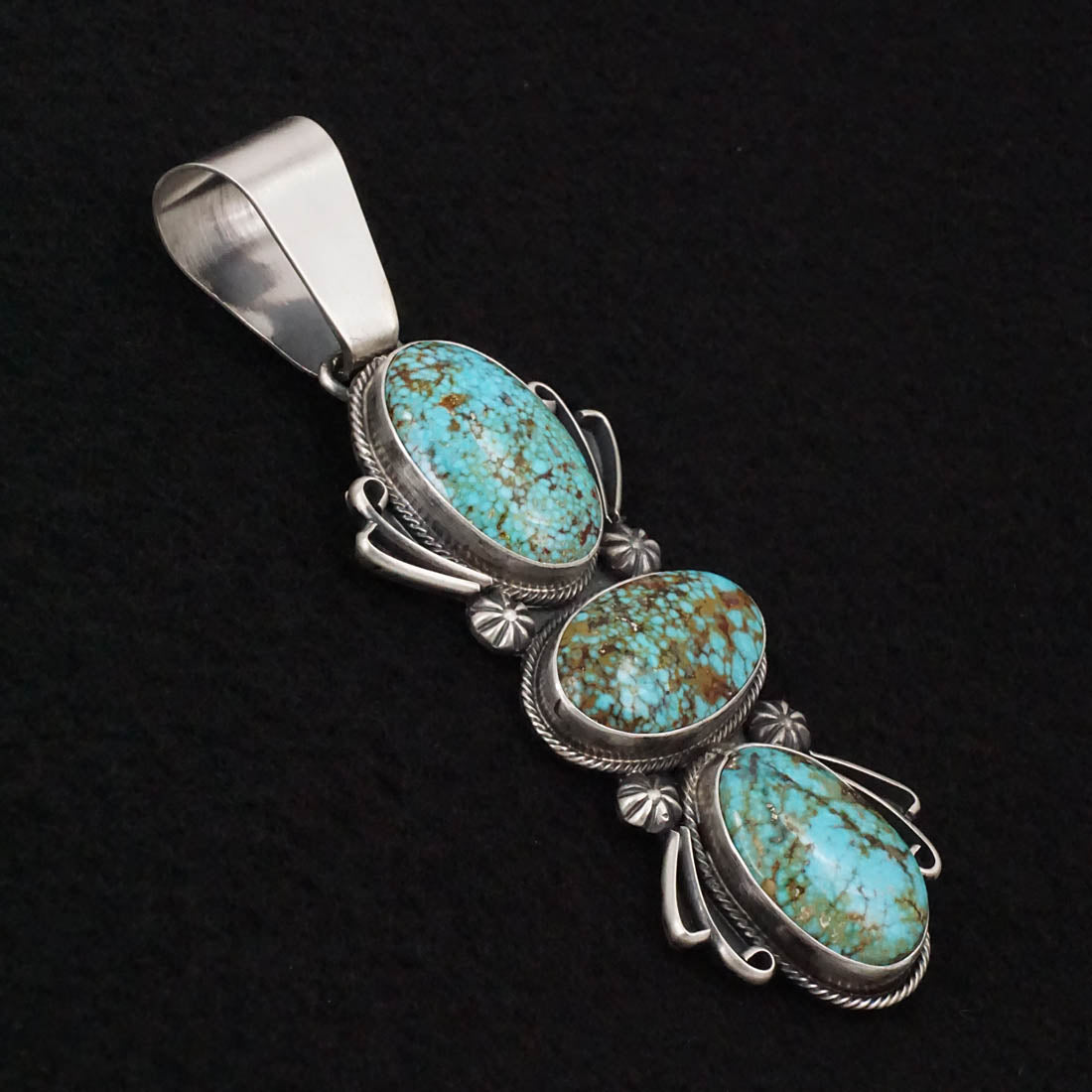 Paul Livingston Turquoise & Sterling Silver Pendant