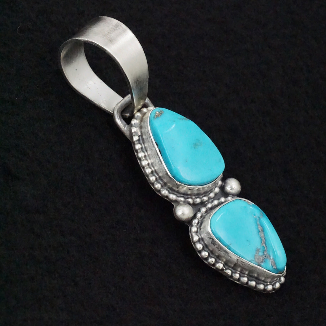 Bobby Johnson Turquoise & Sterling Silver Pendant