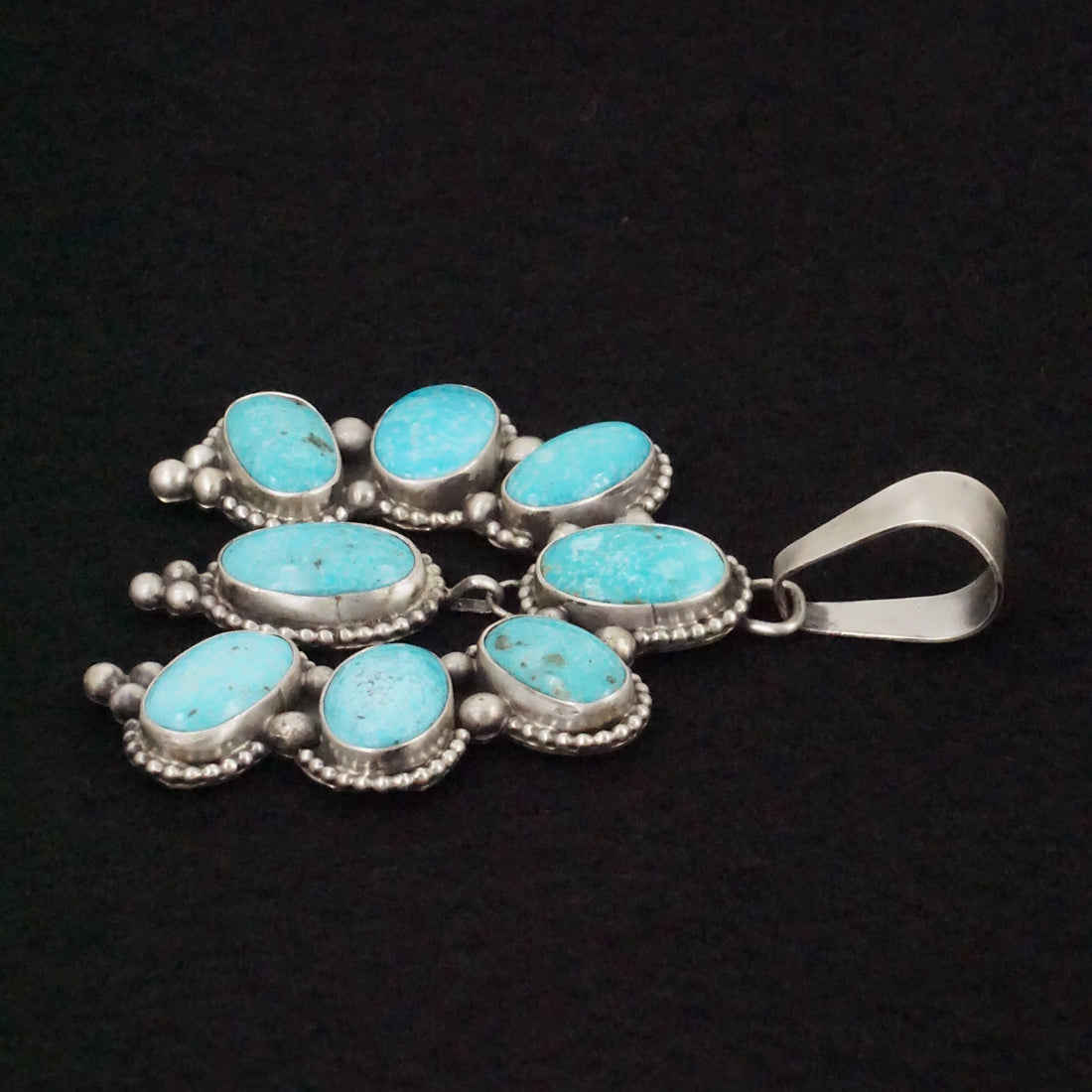 Travis Jim Turquoise & Sterling Silver Pendant