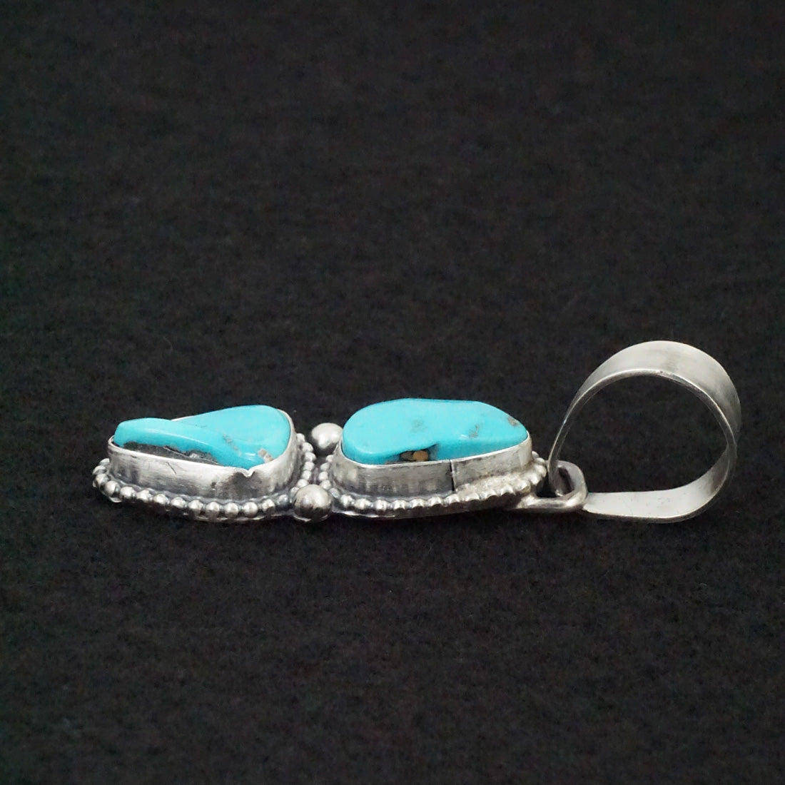 Bobby Johnson Turquoise & Sterling Silver Pendant