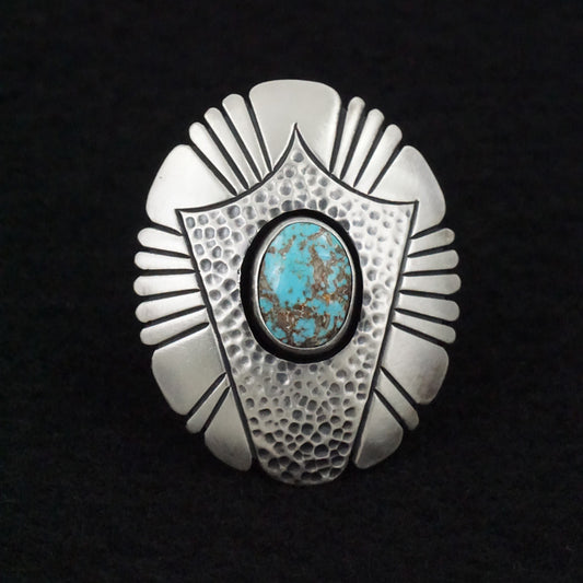 Marita Benally Turquoise & Sterling Silver Ring Size 9.25