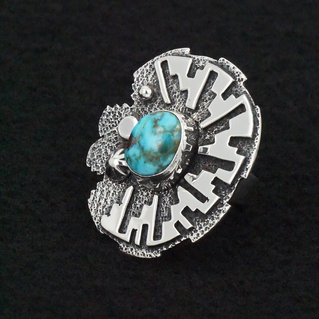 Marita Benally Turquoise & Sterling Silver Ring Size 7