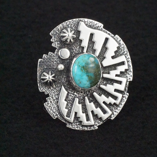 Marita Benally Turquoise & Sterling Silver Ring Size 9.5