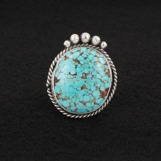 Rena Begay Turquoise & Sterling Silver Ring Size 10
