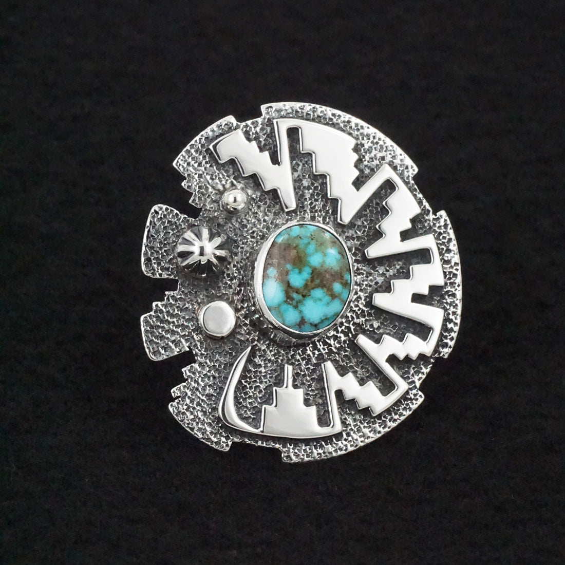 Marita Benally Turquoise & Sterling Silver Ring Size 6