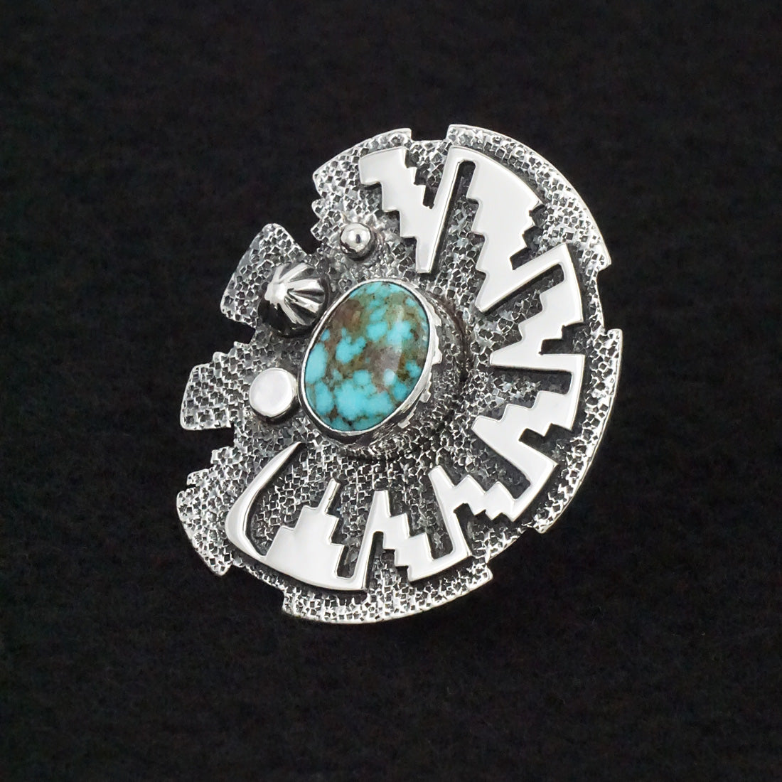 Marita Benally Turquoise & Sterling Silver Ring Size 6