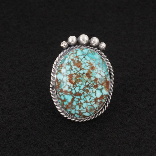 Rena Begay Turquoise & Sterling Silver Ring Size 10