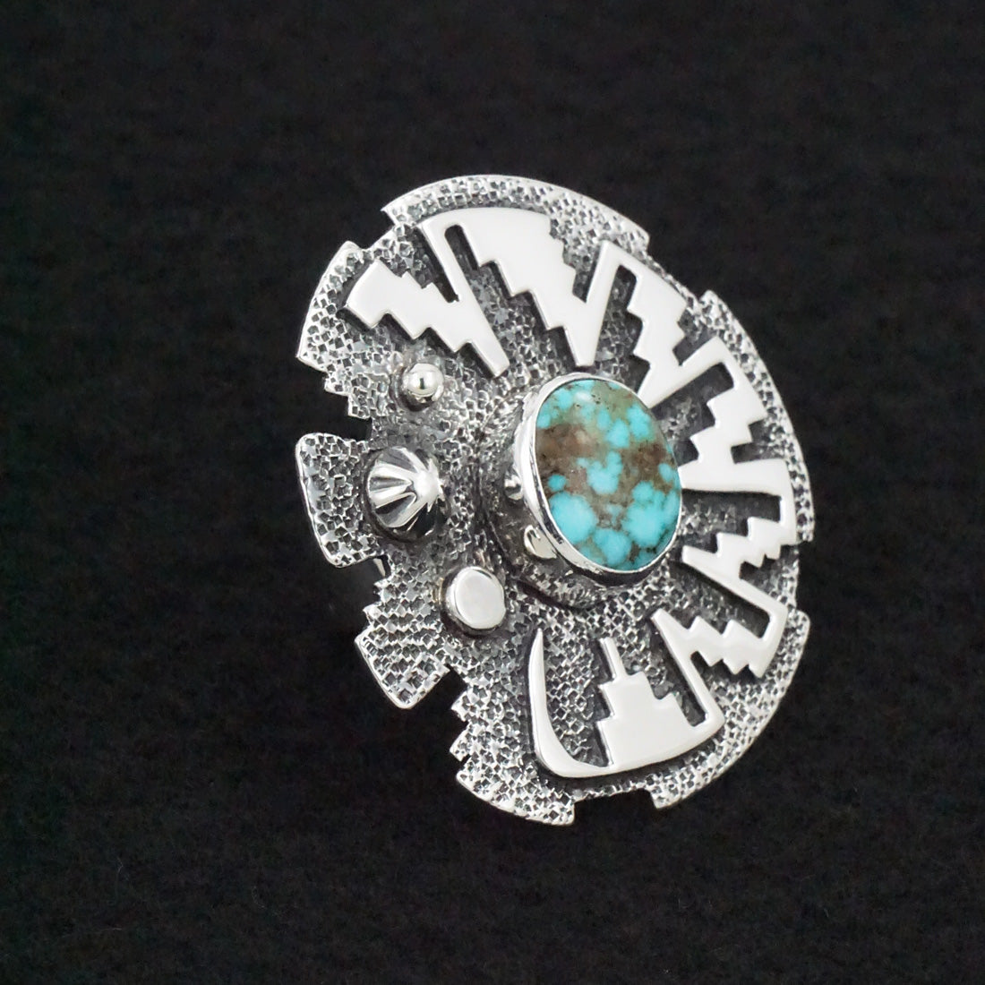 Marita Benally Turquoise & Sterling Silver Ring Size 6