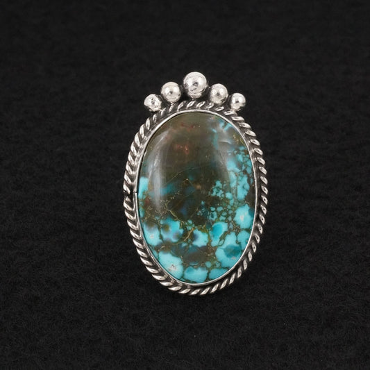 Rena Begay Turquoise & Sterling Silver Ring Size 7