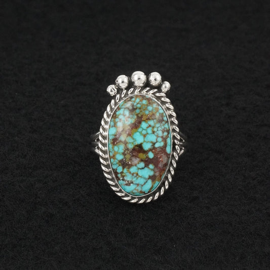 Rena Begay Turquoise & Sterling Silver Ring Size 6.5