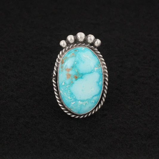 Rena Begay Turquoise & Sterling Silver Ring Size 9
