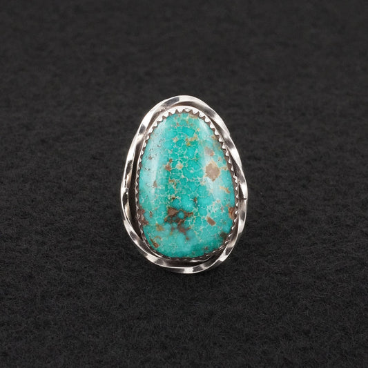 Ernest Hawthorne Turquoise & Sterling Silver Ring Size 8
