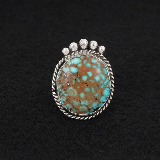 Rena Begay Turquoise & Sterling Silver Ring Size 9