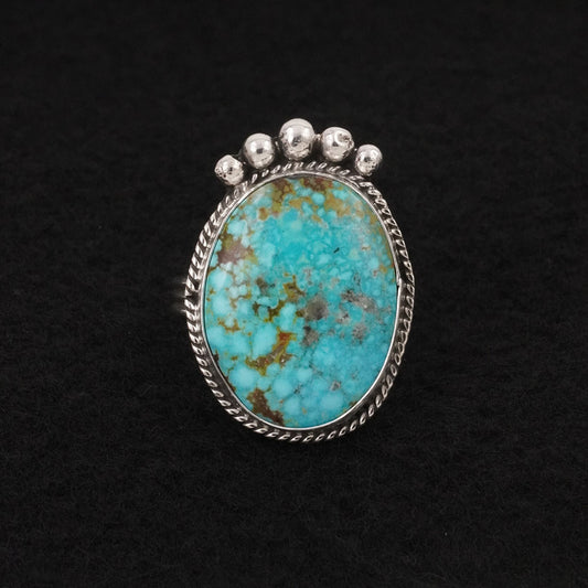 Rena Begay Turquoise & Sterling Silver Ring Size 10