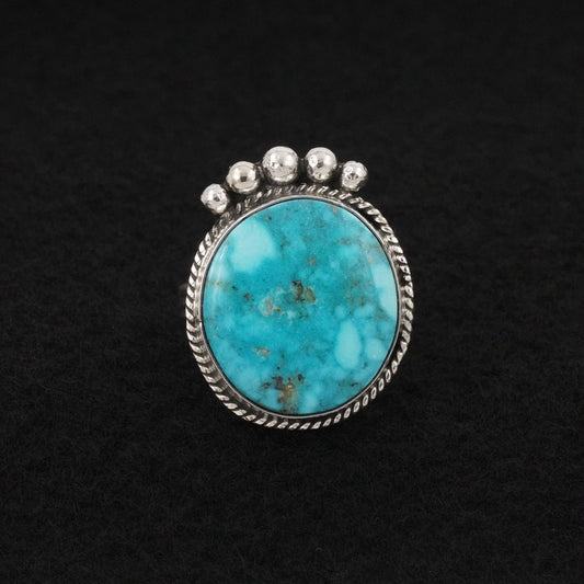 Rena Begay Turquoise & Sterling Silver Ring Size 10