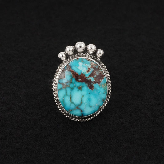 Rena Begay Turquoise & Sterling Silver Ring Size 9