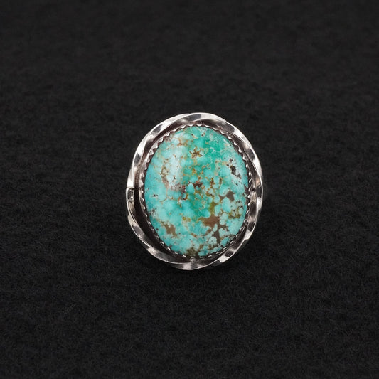 Ernest Hawthorne Turquoise & Sterling Silver Ring Size 7