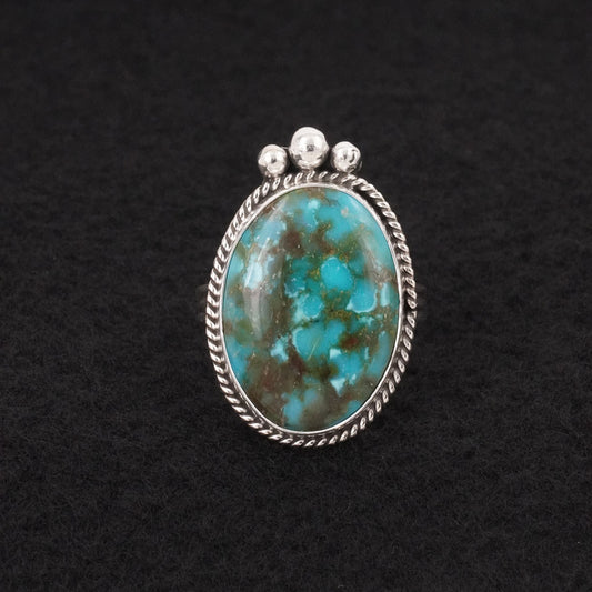 Rena Begay Turquoise & Sterling Silver Ring Size 9