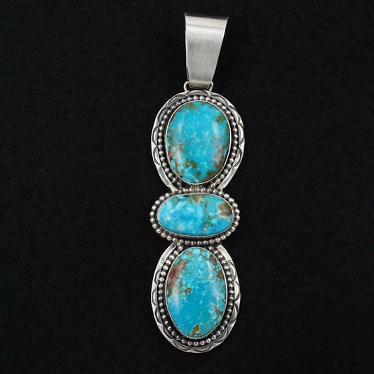 Darrin Livingston Turquoise & Sterling Silver Pendant