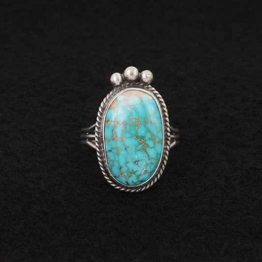 Rena Begay Turquoise & Sterling Silver Ring Size 9