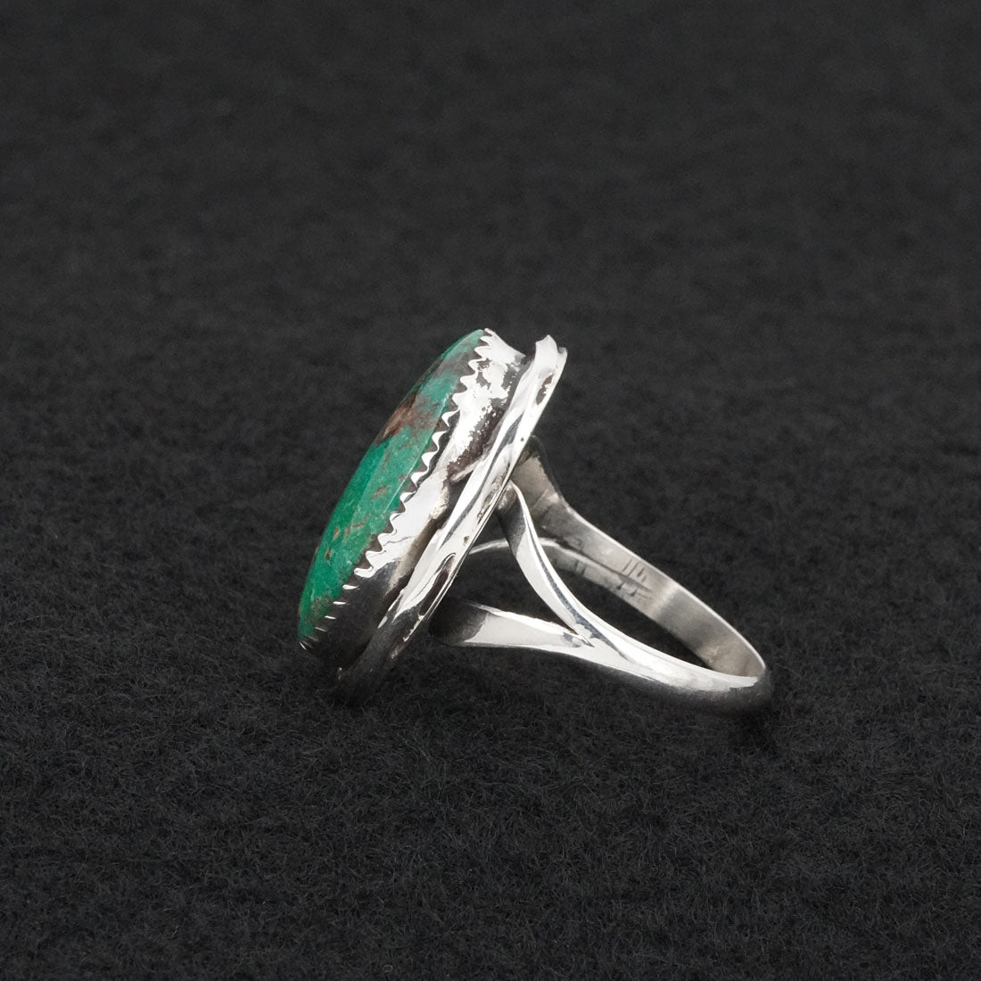 Ernest Hawthorne Turquoise & Sterling Silver Ring Size 8