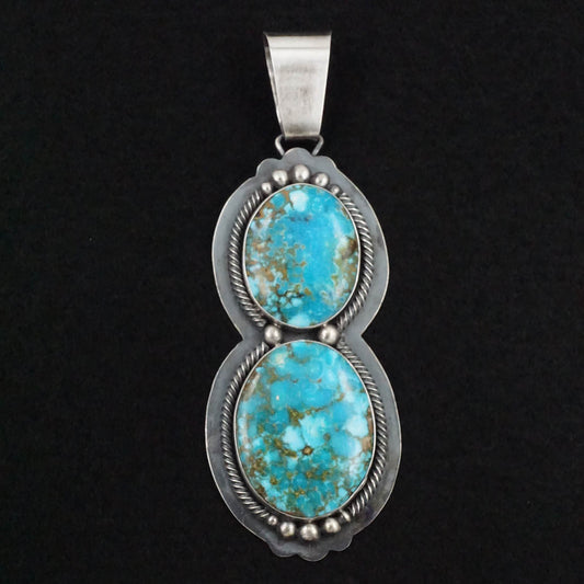 Paul Livingston Turquoise & Sterling Silver Pendant