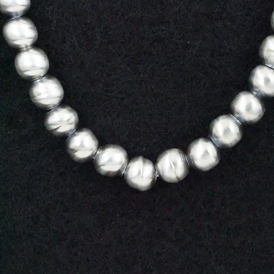 Dorinda Mariano Sterling Silver Navajo Pearl Necklace 15"