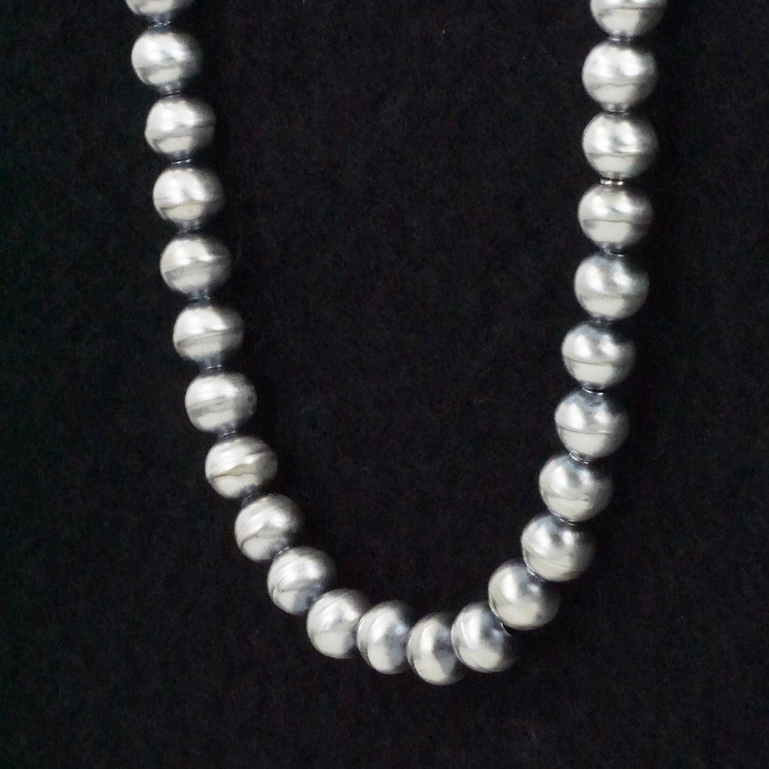 Dorinda Mariano Sterling Silver Navajo Pearl Necklace 16"