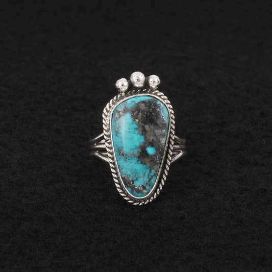 Rena Begay Turquoise & Sterling Silver Ring Size 7
