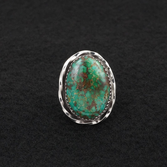 Ernest Hawthorne Turquoise & Sterling Silver Ring Size 8