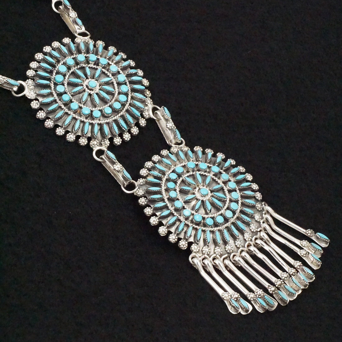 Merlinda Chavez Turquoise & Sterling Necklace Set